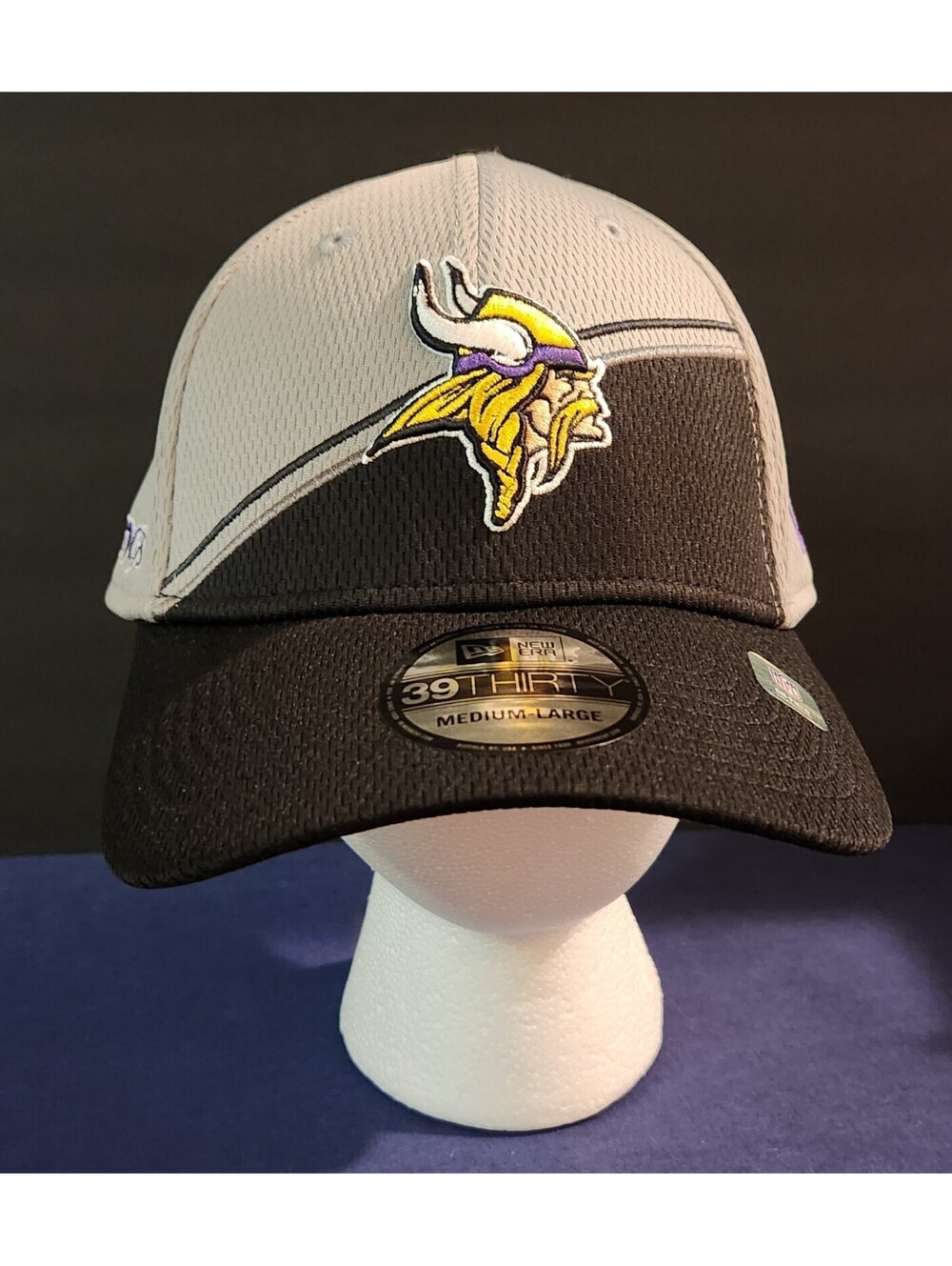 Minnesota Vikings New Era 39THIRTY Hat Mens Medium/Large NWT NFL On Field Gear